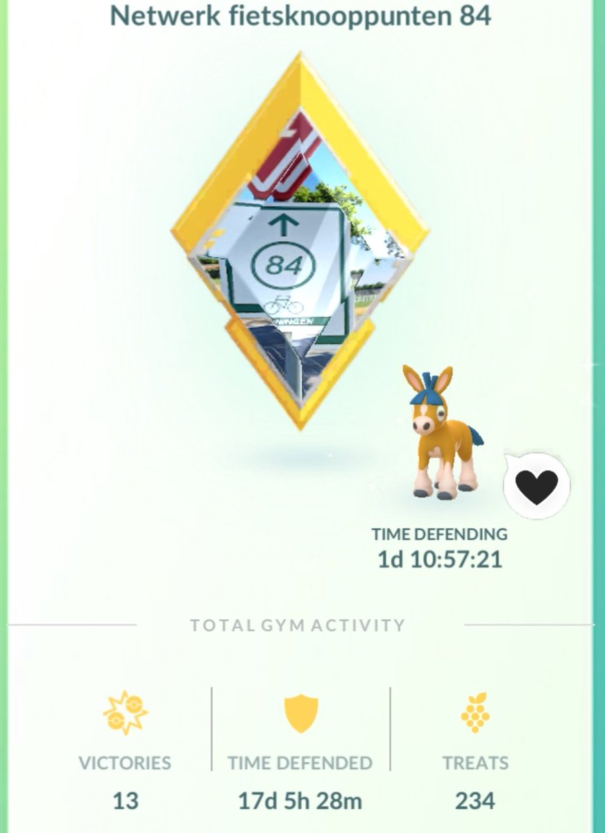 Golden gym #1.100 🥳

#PokemonGO #GoldenGyms