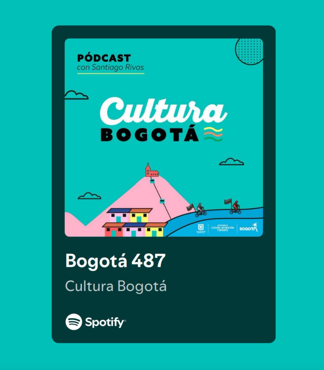 Secretaría de Cultura de Bogotá (@culturaenbta) on Twitter photo 💛❤️ #CulturaBogotá llega con varias de las 487 razones para amar a Bogotá.
🎙️El pódcast dirigido por <a href="/Rivas_Santiago/">Santiago Rivas</a> trae en esta oportunidad una reflexión de como idealizamos el mundo en el que habitamos, entrevistas con nuestro secretario Santiago Trujillo sobre las 💛❤️ #CulturaBogotá llega con varias de las 487 razones para amar a Bogotá.
🎙️El pódcast dirigido por <a href="/Rivas_Santiago/">Santiago Rivas</a> trae en esta oportunidad una reflexión de como idealizamos el mundo en el que habitamos, entrevistas con nuestro secretario Santiago Trujillo sobre las