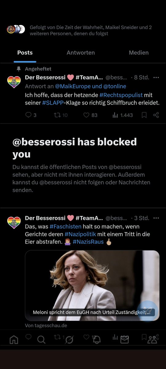 Wer die Wahrheit nicht verträgt, muss blocken. 😆