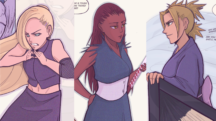 mybtrflykindred's tweet photo. These three being badass moms and shinobi (THREAD):
#inoshikacho #NARUTO https://t.co/kLDNFAfrnE