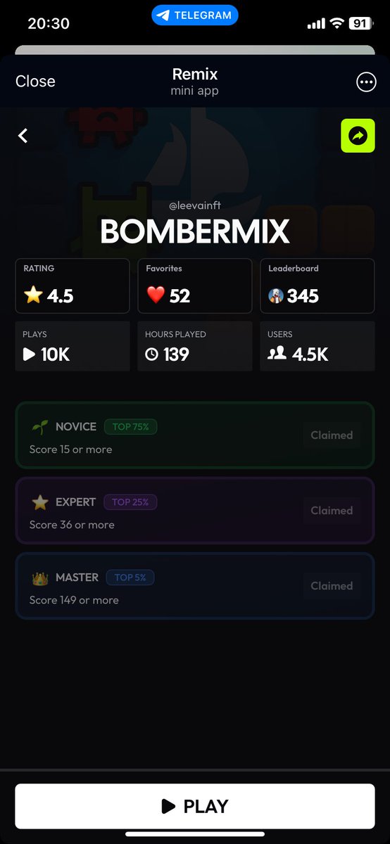 leevai.ron (@leevainft) on Twitter photo I think we’re entering a new ‘Miniclip’ era where casual and hyper-casual games are making a real comeback.
While Web3 gaming is not in the best place right now, these games published on <a href="/RemixGG_/">Remix (formerly Farcade)</a> (crypto gaming platform) are absolutely crushing it.
People are playing simply I think we’re entering a new ‘Miniclip’ era where casual and hyper-casual games are making a real comeback.
While Web3 gaming is not in the best place right now, these games published on <a href="/RemixGG_/">Remix (formerly Farcade)</a> (crypto gaming platform) are absolutely crushing it.
People are playing simply