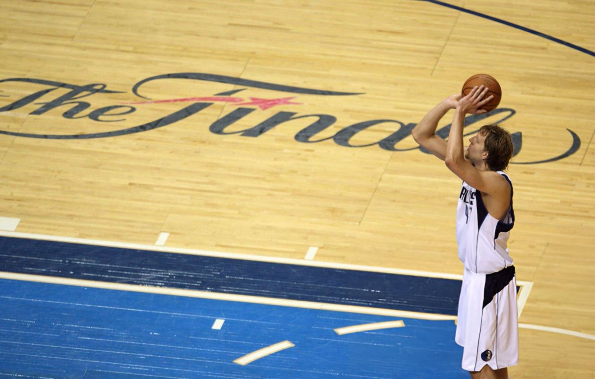 MavsMuse's tweet image. Dirk Nowitzki holds the record for the highest FT% by any player EVER in NBA Finals history. (93.1%, min. 100 attempts)
