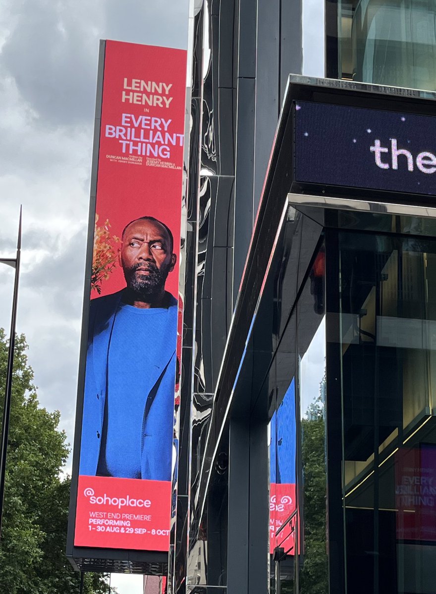 Flipper (@flippper1) on Twitter photo Definitely recommend the one man show #EveryBrilliantThing at <a href="/sohotheatre/">Soho Theatre</a> with <a href="/LennyHenry/">Lenny Henry</a>!
A bit different, very cleverly done & great fun despite the subject matter. 🎭
Great performances by father, librarian, tutor & love interest as well! #bravo 👏👏😆 Definitely recommend the one man show #EveryBrilliantThing at <a href="/sohotheatre/">Soho Theatre</a> with <a href="/LennyHenry/">Lenny Henry</a>!
A bit different, very cleverly done & great fun despite the subject matter. 🎭
Great performances by father, librarian, tutor & love interest as well! #bravo 👏👏😆