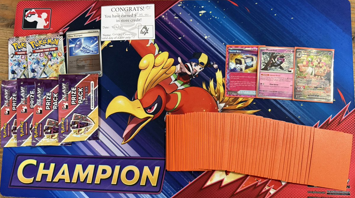League Cup Win #2 – 2026 Season
First event with B&amp;W legal
Matchups:
R 1: DuskPult – W
R 2: Gardevoir – W
R 3: DuskPult – W
R 4: DuskPult – Tie
R 5: Gardevoir – L
Top 8: DuskPult – WW
Top 4: Gardevoir WW
Finals DuskPult WW
Shoutout <a href="/TabletopVillage/">Tabletop Village</a> <a href="/FCBCArmor/">FCBC</a> <a href="/HeritageAuction/">Heritage Auctions</a>
