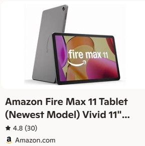 azLearning's tweet image. This is the newest Fire Max model -- vivid 11” display, all-in-one for streaming, reading, and gaming, 14-hour battery life. 
👉 amzn.to/4mhZsD2
#FireMax #Tablet #cool #affiliate