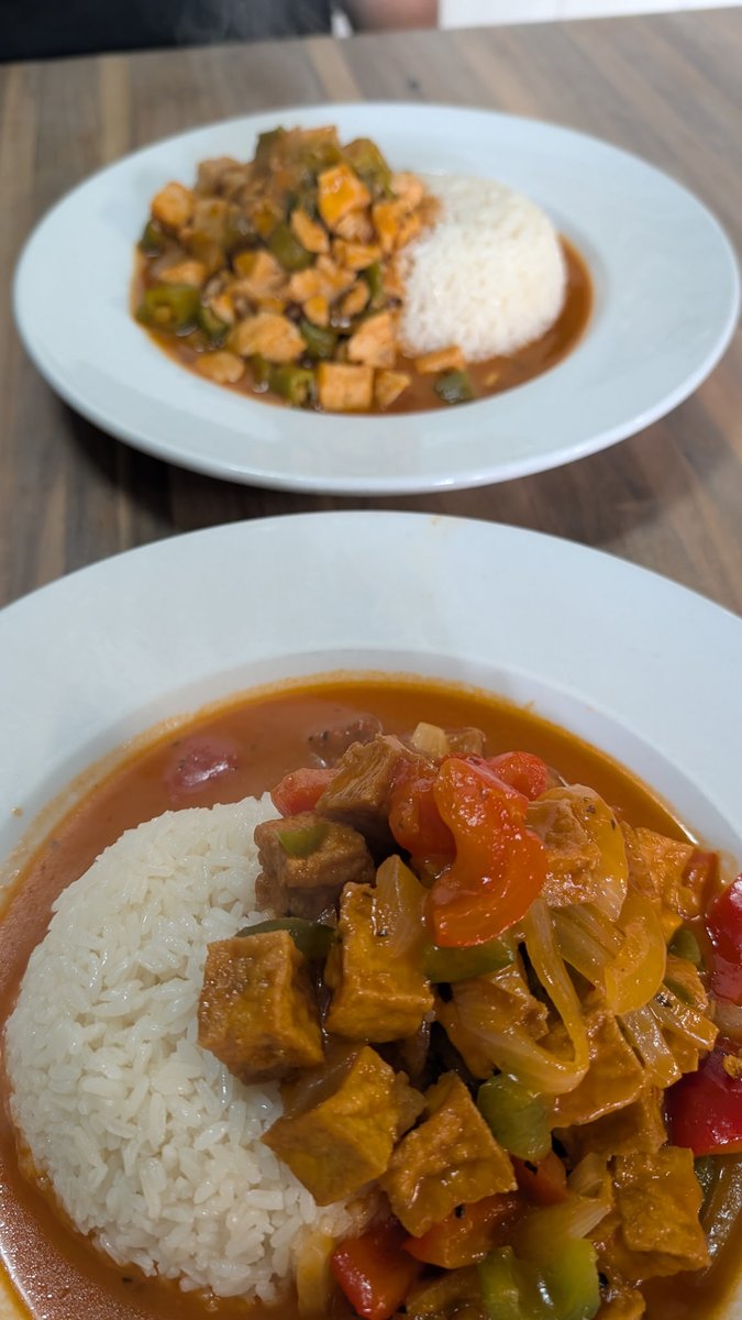 Creole gumbo for lunch today, wife had the creole dish. The lady that seats you, takes your order, and cooks your food is the owner. It's amazing food and I can't understand what she says all the time, but it's delicious.