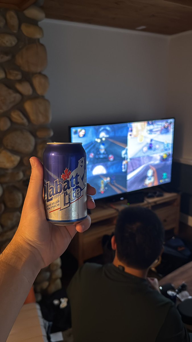 Horrendous day to be a can of Blue Light at a bachelor party in Banff with a switch in the vicinity… #beeriokart #locationbaseddamage