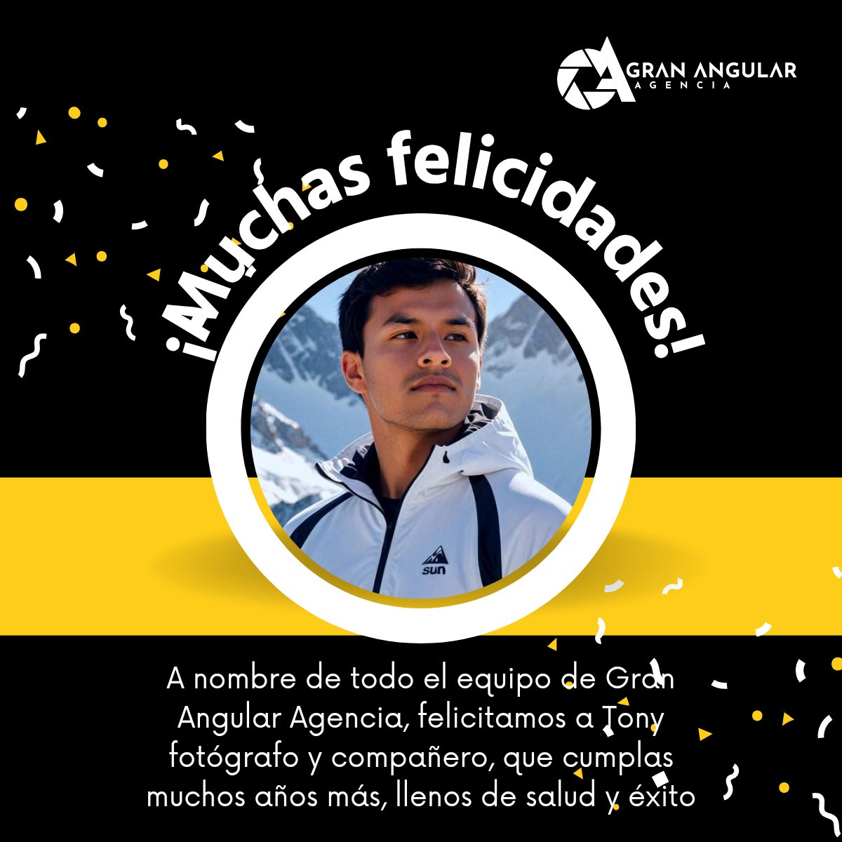 🎂😊📷 #Felicidades •• En nombre del equipo de #GranAngularAgencia recibe un cordial saludo, pasa un excelente día 

<a href="/AsutaAnthony/">Anthony</a>
