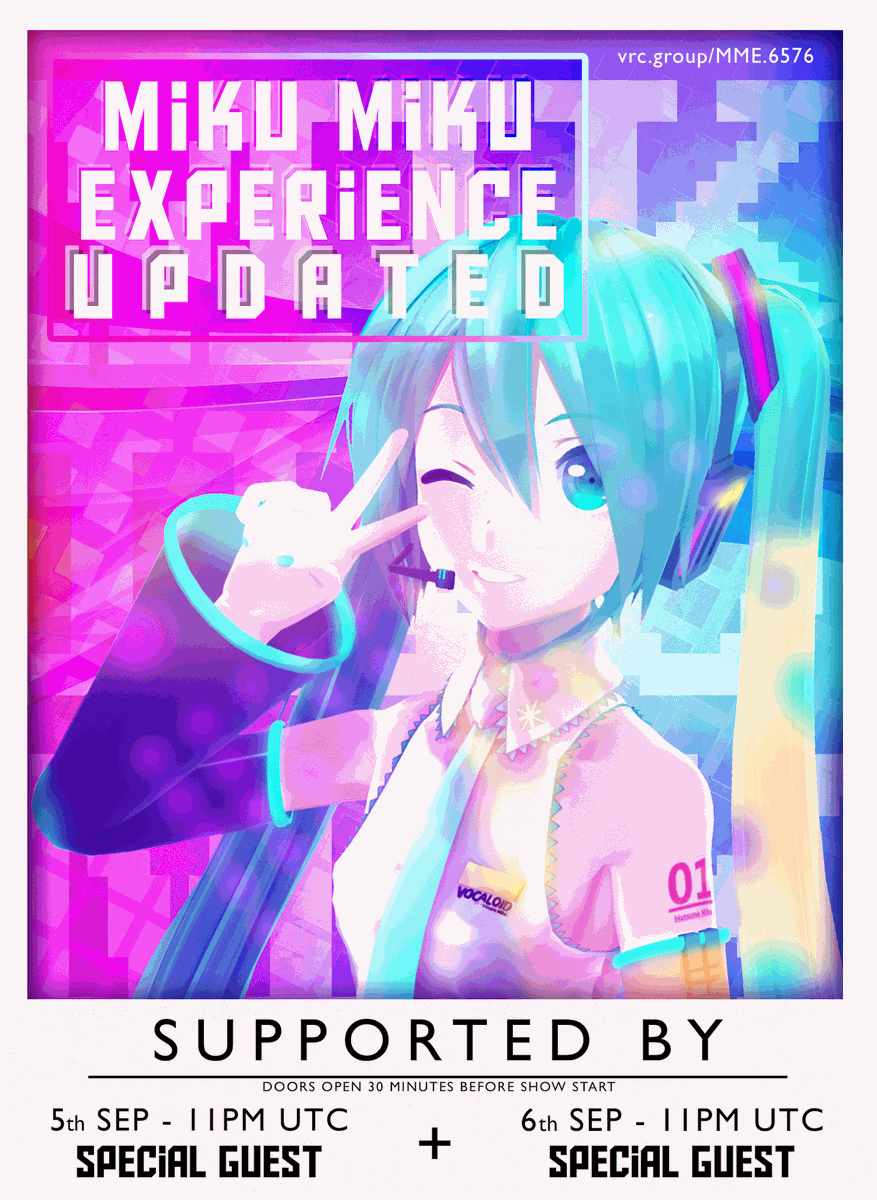 Jazzy Senpai (@senpaijazzy) on Twitter photo The next #Miku Miku Experience in #VRChat is soon!
#VOCALOID  #HatsuneMiku The next #Miku Miku Experience in #VRChat is soon!
#VOCALOID  #HatsuneMiku
