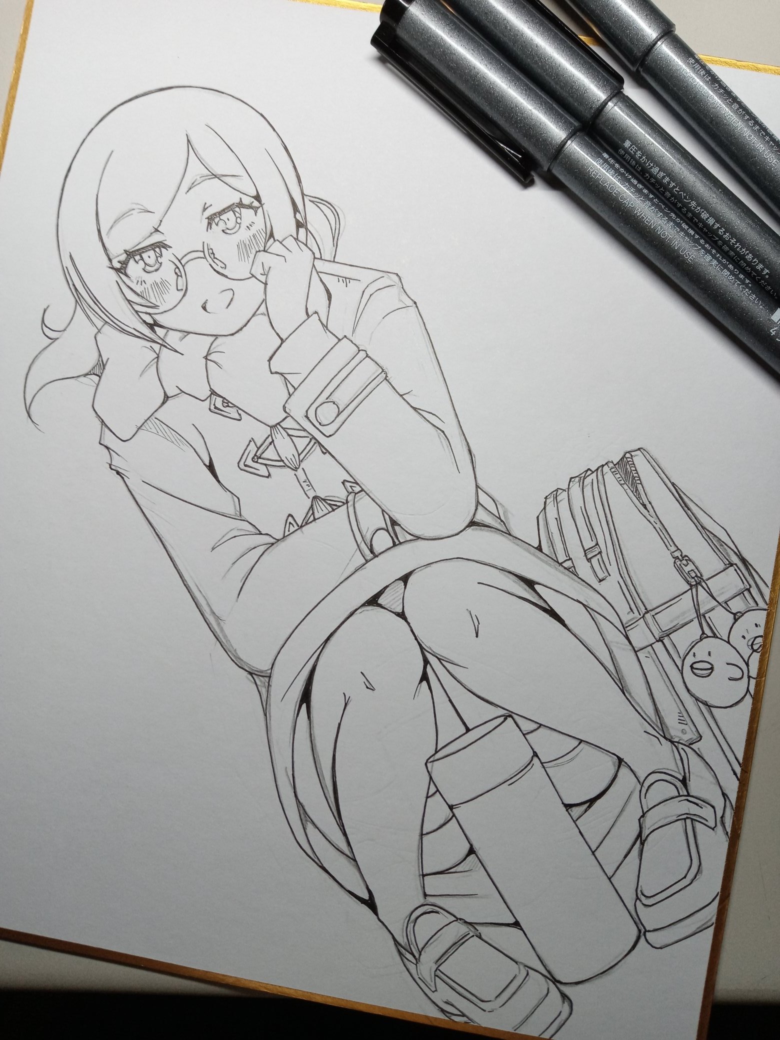 深野こもれび　色紙イラスト 高ぶる感情 火傷すんなよ YUIずっと描きたかったヨ〜❕🎀 服と