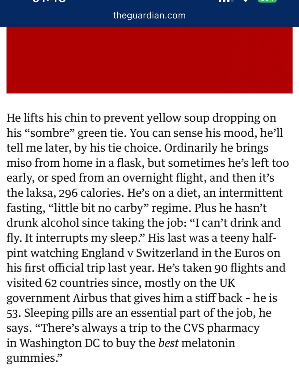 This is the Guardian interviewing  a Foreign Secretary credibly accused of complicity in crimes against humanity