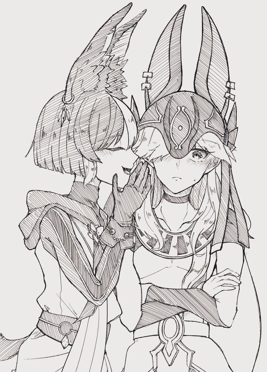 セノナリ⚖️🍄
⚖️の照れ顔が描きたかった