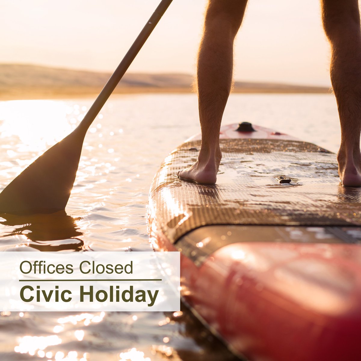 Our offices will be closed on Monday, August 4th for the Civic Holiday.

We wish everyone a safe and relaxing long weekend! 🌞 #PrescottRussell