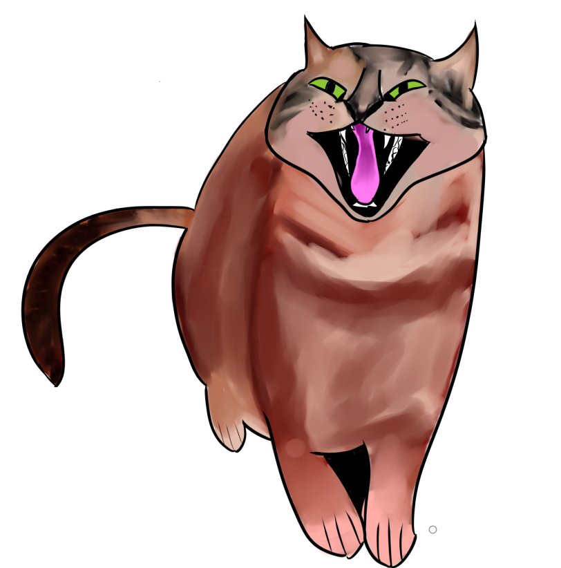 OfDanAndMen's tweet photo. Another dumbass cat, but his coloring is hella scuffed because I didn't want to spend a ton of time fixing it https://t.co/IITbgrzPbj