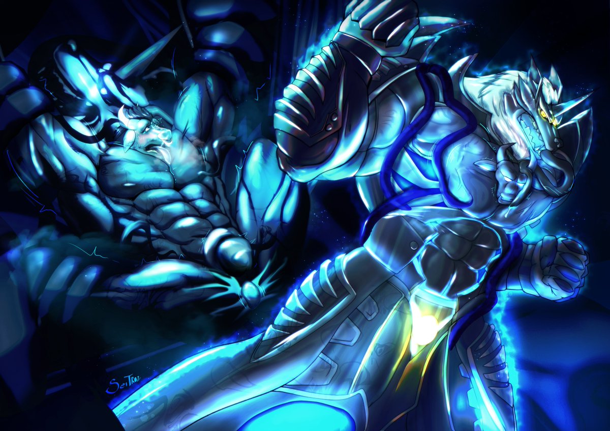 -Soon, with your immense strength and my ancestral power, we'll be unstoppable... just like the infinite pleasure from now on. Don't worry my beast host; united, we shall never be weak again...

Special Comm. for <a href="/Garuganto1/">Garu</a> 
Thanks So Much! 🙌
#Rouki