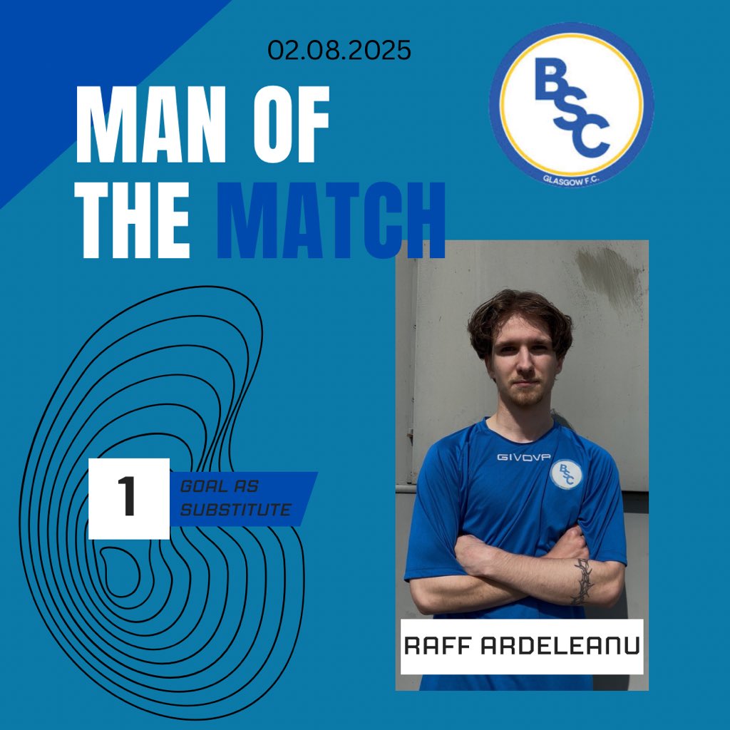 🔵⚪️ Raff is todays man of the match. Scored a great equaliser after coming on and became our saving grace in a tough match 🤝