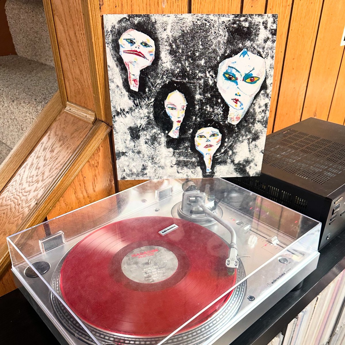 “Mmm… not bad, for new wave.” That’s always been my favorite quote about this album by Bob Harris from The Old Grey Whistle Test on the BBC.

Magazine’s inimitable and masterful debut, “Real Life” on red (recoil red) vinyl.