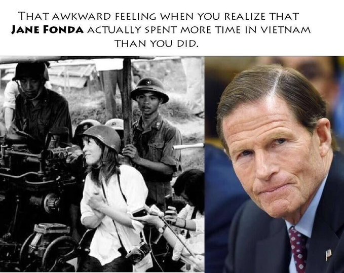 <a href="/SenBlumenthal/">Richard Blumenthal</a> Stolen Valor Blumenthal is unfit to be a Senator!  You lied about your military service and you expect anyone to believe you now?  Another corrupt democrat!