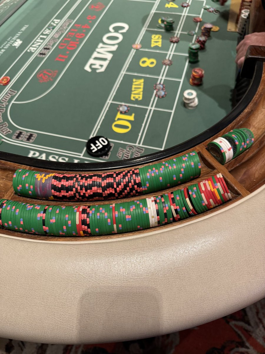 Chris taught me how to organize my chips.