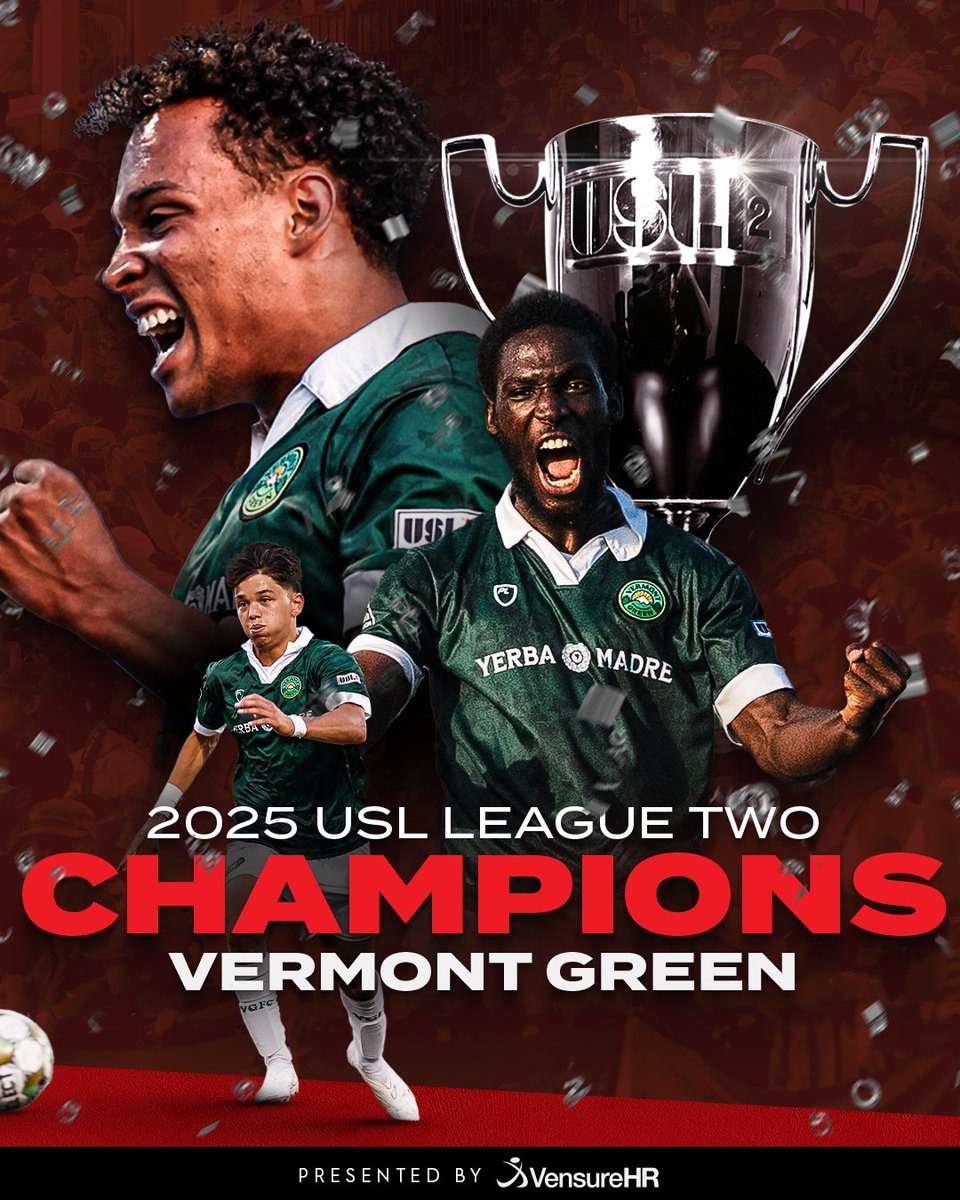 USL League Two (@uslleaguetwo) on Twitter photo ποΈ πππππ ππππππππ πππππππππ πππ
<a href="/VermontGreenFC/">Vermont Green FC</a> with more late game heorics to win the NATIONAL CHAMPIONSHIPβΌοΈ ποΈ πππππ ππππππππ πππππππππ πππ
<a href="/VermontGreenFC/">Vermont Green FC</a> with more late game heorics to win the NATIONAL CHAMPIONSHIPβΌοΈ