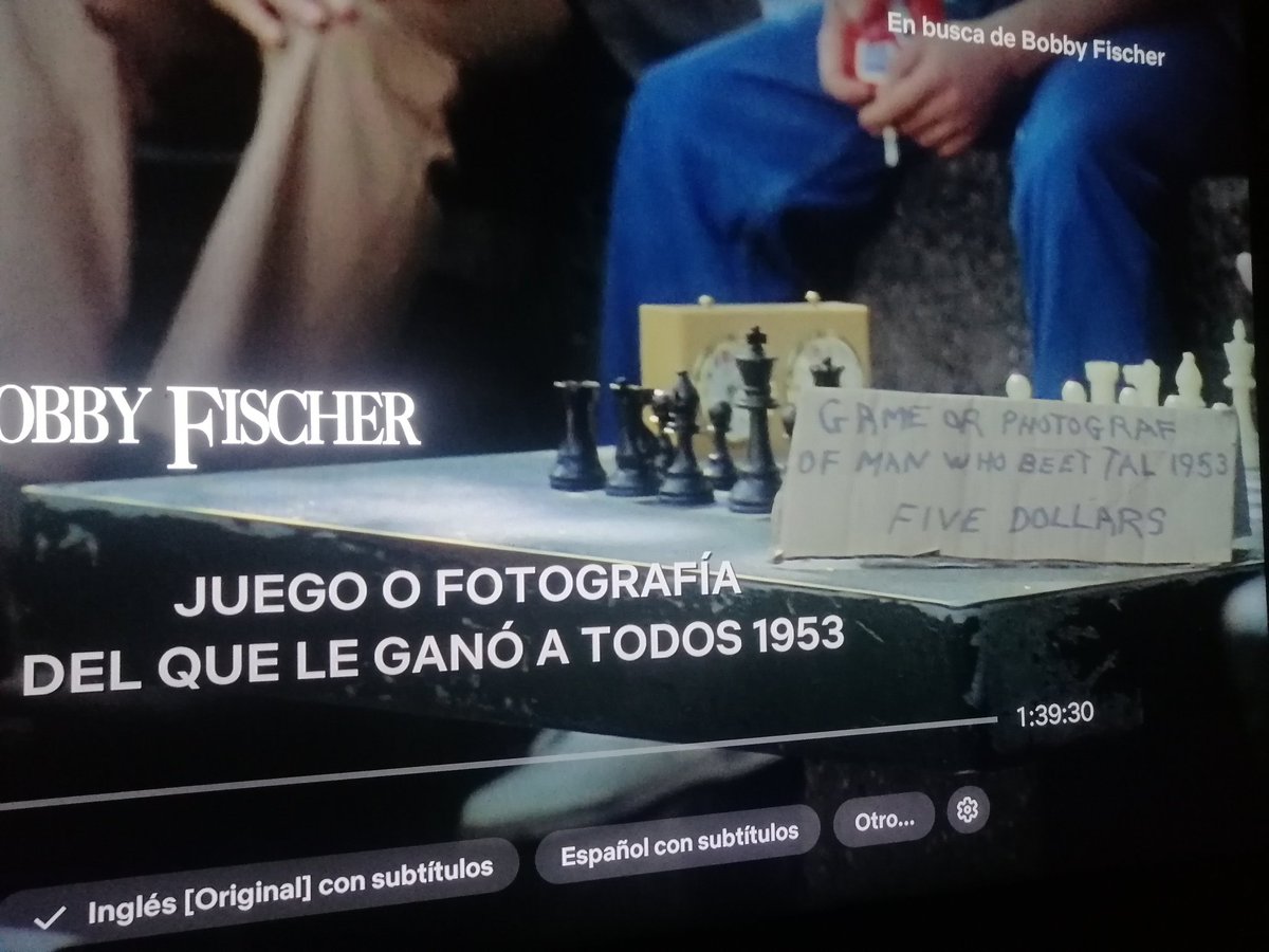 RaskolnikovRodion (@raskolnikovrod8) on Twitter photo <a href="/netflix/">Netflix</a>
Corrige esto, es muy ofensivo no saber quien fue Tal.
#Netflix
#Ajedrez
#Chess <a href="/netflix/">Netflix</a>
Corrige esto, es muy ofensivo no saber quien fue Tal.
#Netflix
#Ajedrez
#Chess