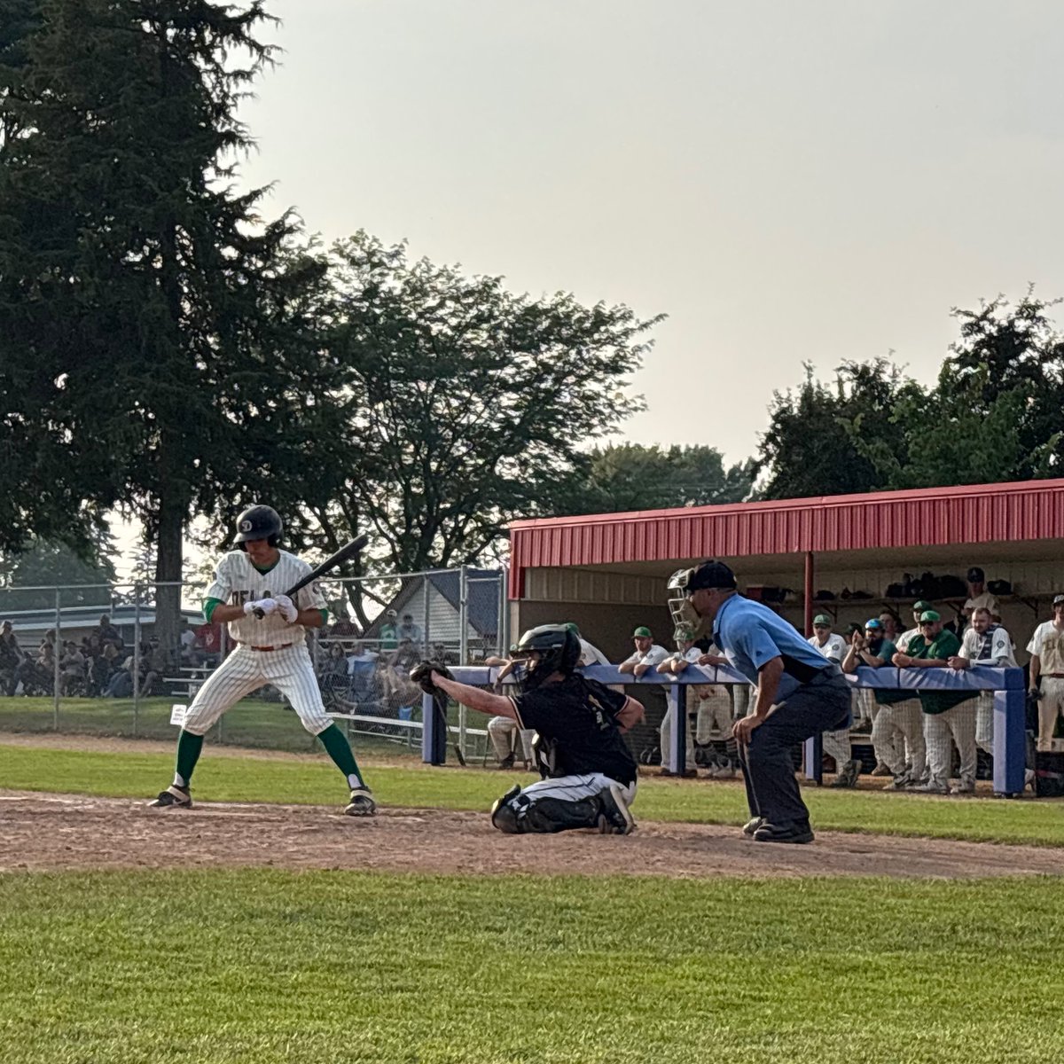 Final from Watertown:
<a href="/DelanoAthletics/">Delano Athletics</a> defeat <a href="/CarverBlackSox/">Carver Black Sox</a> 5-2 in the 7B Playoffs. Great day for baseball ⚾️ ❤️