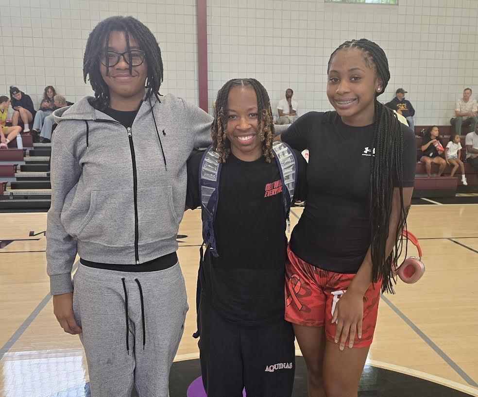 NJ Ladies Hoops (@njladieshoops) on Twitter photo FACES IN THE CROWD at Day #2 of the excellent <a href="/Hoops4Ms/">HOOPS4MS</a> event  organized/founded by <a href="/brolylew/">Girel ‘Broly’ Lewis</a> 
St. Thomas Aquinas Represents!  <a href="/stahstrojans/">STAHS Athletics</a> <a href="/stahsedison/">St. Thomas Aquinas High School - Edison, NJ</a> (3 today...2 more tomorrow)
L-R
<a href="/leahkearney_1/">Leah Kearney</a>  '27
<a href="/LaurynDowning/">Lauryn Downing</a> '27
<a href="/jordanbarrnes/">Jordan Barnes</a> '26 & <a href="/RiderWBB/">Rider Women’s Basketball</a> Bound
<a href="/SclafaniTom/">St Thomas Aquinas Girls Basketball 2022-23</a> FACES IN THE CROWD at Day #2 of the excellent <a href="/Hoops4Ms/">HOOPS4MS</a> event  organized/founded by <a href="/brolylew/">Girel ‘Broly’ Lewis</a> 
St. Thomas Aquinas Represents!  <a href="/stahstrojans/">STAHS Athletics</a> <a href="/stahsedison/">St. Thomas Aquinas High School - Edison, NJ</a> (3 today...2 more tomorrow)
L-R
<a href="/leahkearney_1/">Leah Kearney</a>  '27
<a href="/LaurynDowning/">Lauryn Downing</a> '27
<a href="/jordanbarrnes/">Jordan Barnes</a> '26 & <a href="/RiderWBB/">Rider Women’s Basketball</a> Bound
<a href="/SclafaniTom/">St Thomas Aquinas Girls Basketball 2022-23</a>