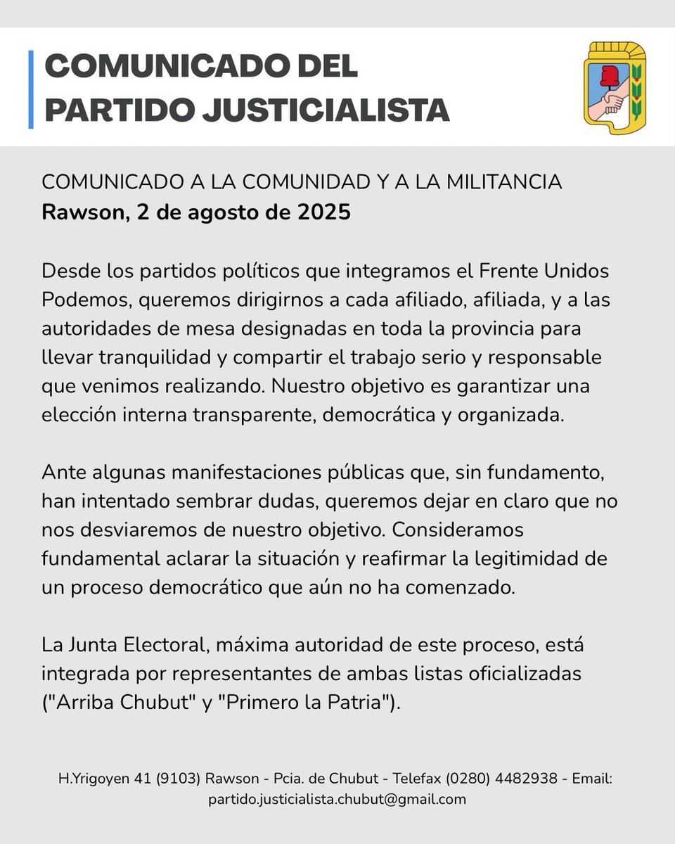 PJCHoficialOk's tweet photo. 🗳️ Este domingo votamos.

Desde el Frente Unidos Podemos queremos decirles a cada compañero y compañera que se preparó para fiscalizar, organizar y militar esta elección: estamos haciendo las cosas bien y a la vista de todos. https://t.co/jzhJE3fhiw