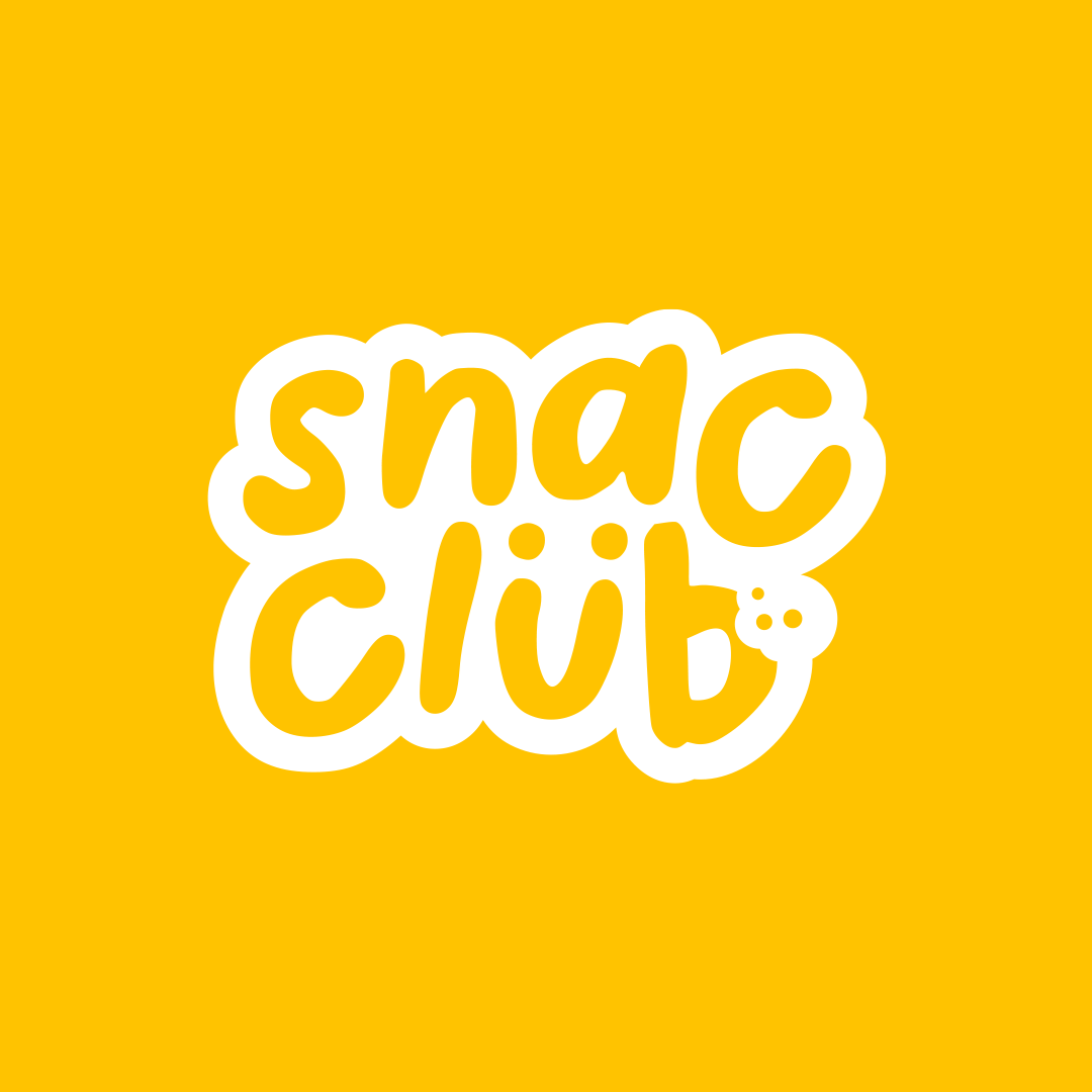 Just a logo?
Please.
This is your future snack bestie.
snac club is coming.
Snacks. Noms. Chill.
