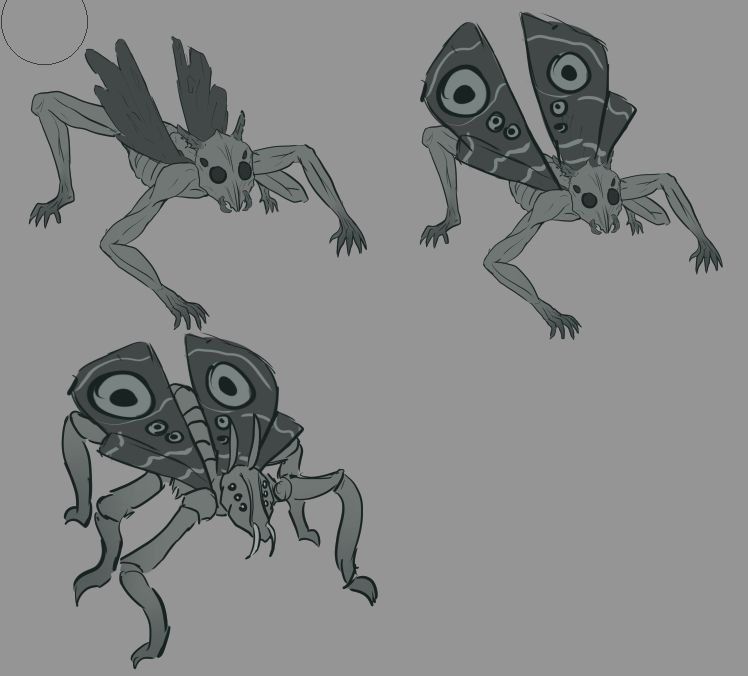 Some things drawn to the light are not seeking salvation anymore...

Here are some pieces of concept art for our newest mothster.

#survivalhorror #screenshotsaturday