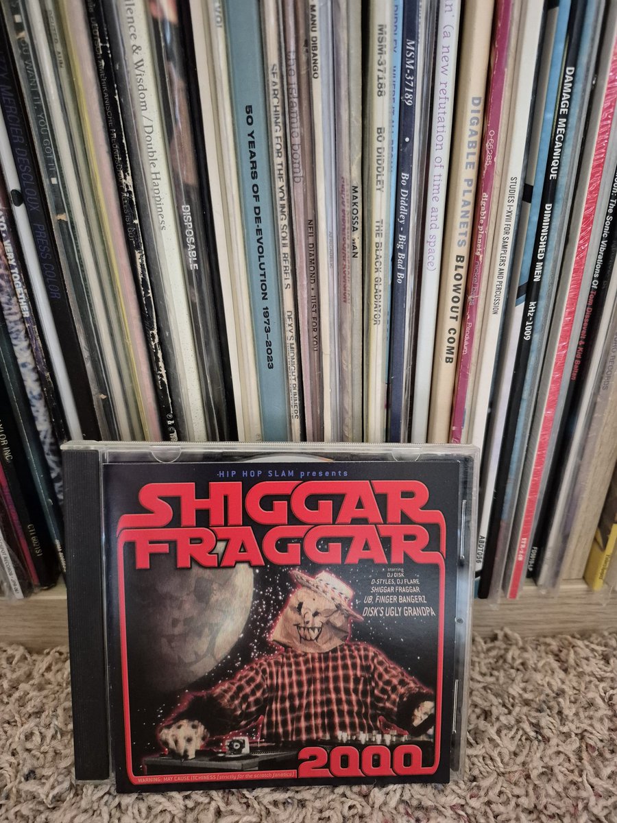 FOR SALE 
Invisibl Skratch Piklz- Shiggar Fraggar 2000 [2000, Hip Hop Slam CD]  
Elite turntablist insanity by some of the greatest ever to do it. 
VG+/VG+; $20 shipped.