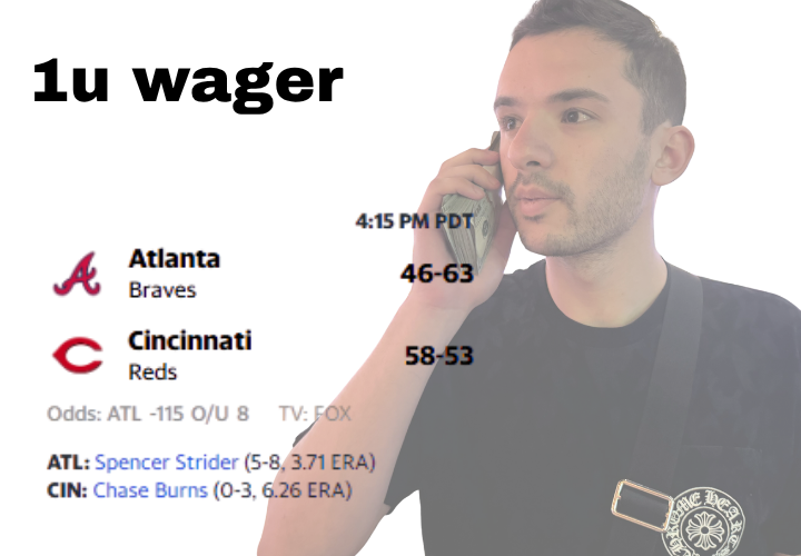 cblezbets's tweet photo. Got a 1u wager in Braves/Reds

Like and retweet to receive it for FREE 🩷
(must be following @blezbets) https://t.co/BmuGnI6iss