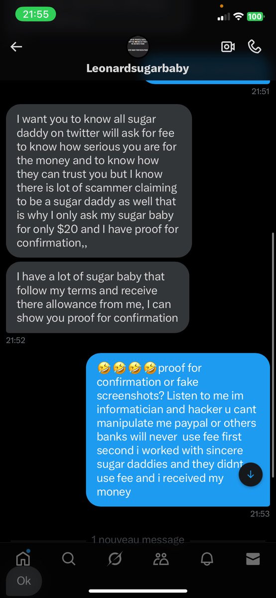 feetcashl's tweet photo. Another scammer trying to manipulate me🤣i will keep exposing all scammers until i find the sincere one #moneycash #moneyslave #slave #pigcash https://t.co/uauYfiyIqK