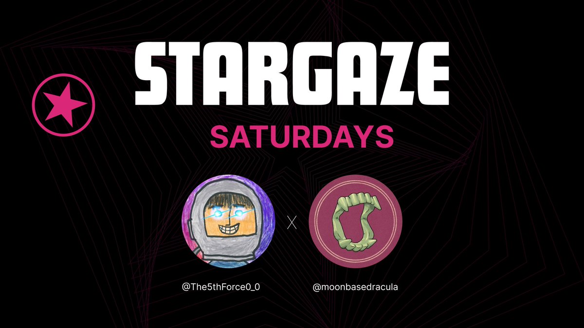 The5thForce (@the5thforce0_0) on Twitter photo Hello friends!
Welcome to my first Stargaze Saturdays, where I zoom in on collections, artists, and news in the <a href="/StargazeZone/">Stargaze ✨🔭</a> ecosystem.
🔥⭐🔥
This week: "Looks Rare" with <a href="/moonbasedracula/">moonbase: dracula</a>.
Let's dive in. 🧵⬇️ Hello friends!
Welcome to my first Stargaze Saturdays, where I zoom in on collections, artists, and news in the <a href="/StargazeZone/">Stargaze ✨🔭</a> ecosystem.
🔥⭐🔥
This week: "Looks Rare" with <a href="/moonbasedracula/">moonbase: dracula</a>.
Let's dive in. 🧵⬇️