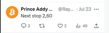 RaydoSmash's tweet photo. @AbsGMCrypto I already told you last week 😉 https://t.co/I58DPGQzL6