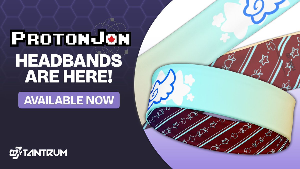 TantrumMerch.com (@tantrummerch) on Twitter photo 🪽 NEW <a href="/ProtonJon/">Proton Jon</a> merch has arrived! Check out the latest headband design, available in her store right now. All headbands are reversible so make sure to get a closer look at both of the amazing side designs by heading over to ➡️ tantrummerch.com/protonjon/ 🪽 NEW <a href="/ProtonJon/">Proton Jon</a> merch has arrived! Check out the latest headband design, available in her store right now. All headbands are reversible so make sure to get a closer look at both of the amazing side designs by heading over to ➡️ tantrummerch.com/protonjon/