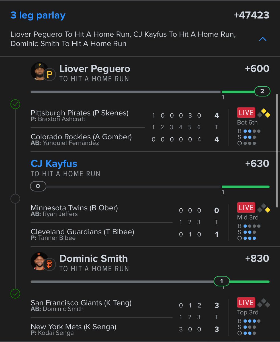 jandzy_'s tweet image. $100 giveaway if CJ Kayfus goes yard in his big league debut to cash me out on this banger !

Must be following and ❤️ this post ! 🤞🤞