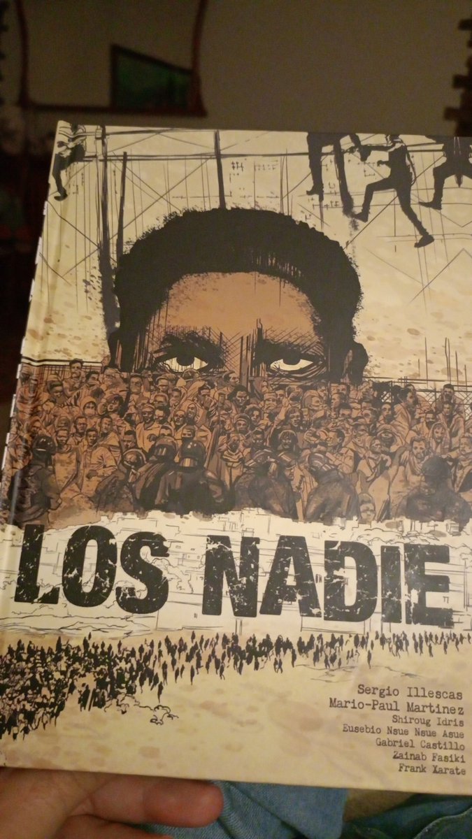 Llegit "Los Nadie" de <a href="/sergioillescas/">sergioillescas</a> <a href="/Mariopmf/">Mario-Paul Martínez</a> <a href="/zainab_fasiki/">Zainab Fasiki</a> <a href="/GabrielJehu2/">Garuma</a> Siroug Idris <a href="/FXarate/">frank xarate</a>  Eusebio Nsue per a <a href="/DolmenEditorial/">Dolmen Editorial</a> per no oblidar un dels capítols fronterers més foscos (de molts) que va acabar en massacre. Necessari llegir per no deshumanitzar-nos més.