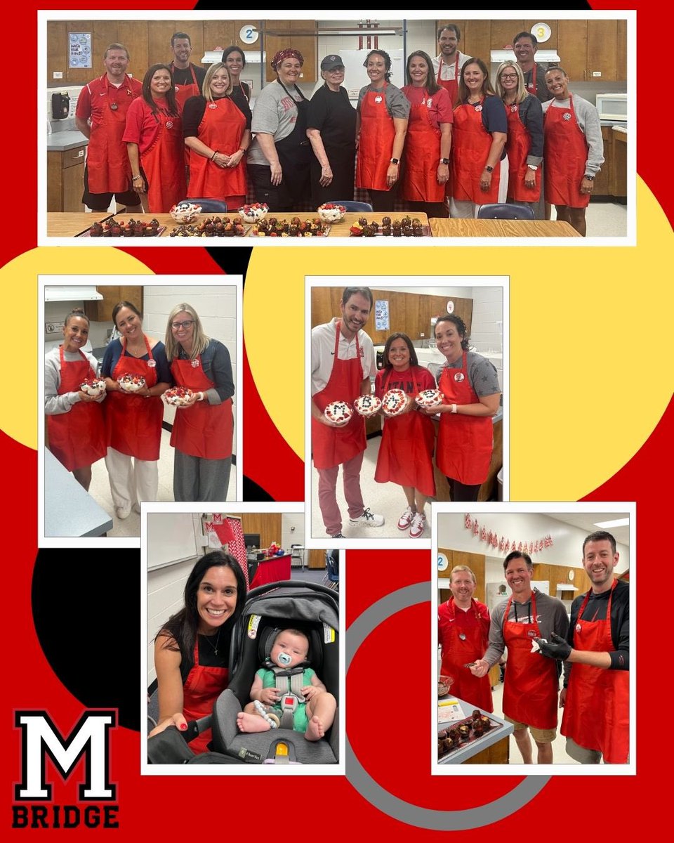 Big thanks to Chase Stephens at State Farm for sponsoring our Leadership Retreat &amp; New Hire Luncheon this week. The Leadership Team also enjoyed a cooking class by The Picnic Basket, preparing delicious desserts for our new hires &amp; making plans for a great school year at MBMS.