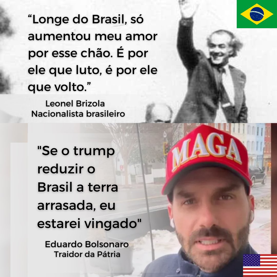 Só um deles foi realmente exilado por defender a soberania. 
Só um deles amou o Brasil acima das ideologias, mesmo quando o poder estava nas mãos de seus adversários.