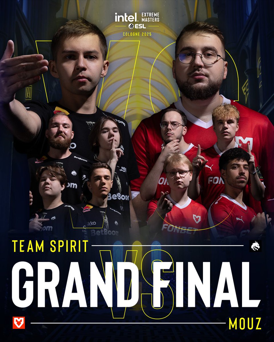 🚨🔫 CS2 | LES 2 FINALISTES DES IEM COLOGNE 🇩🇪

Les demi-finales sont terminées dans la cathédrale de Counter-Strike 💥

Les deux équipes qualifiées pour la grande finale, demain, sont :

<a href="/Team__Spirit/">Team Spirit CS2</a> 🇷🇺
<a href="/mousesports/">MOUZ</a> 🇩🇪

Qui gagnera les #IEM Cologne ?🏆