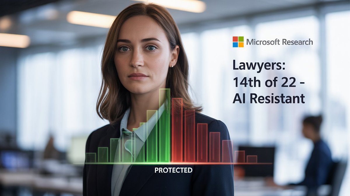 Check out my latest article: Groundbreaking Microsoft Research on AI’s Impact on Occupations: Focus on Lawyers linkedin.com/pulse/groundbr… via <a href="/LinkedIn/">LinkedIn</a>