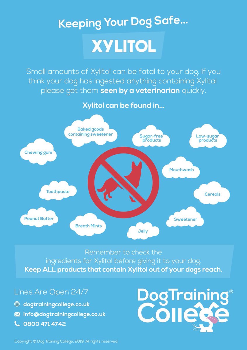 PLEASE CHECK THIS OUT
Some useful Emergency info&amp;Important warning about #Xylitol its toxic for #pets even in small quantitys
Dont eat humans sweets&amp;candy, Check out the ingredients in Peanut Butter&amp;toothpastes
Stay safe everyone #OTLFP
REPEAT PLEASE CHECK for Xylitol&amp;Birch Sugar