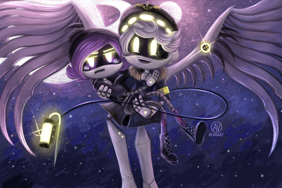 💛𝑵𝒖𝒛𝒊💜 𝒔𝒑𝒂𝒄𝒆 𝒉𝒖𝒈𝒔!✨️
#Nuzi #murderdronesN #murderdronesUzi #SerialDesignationN #UziDoorman #murderdronesfanart