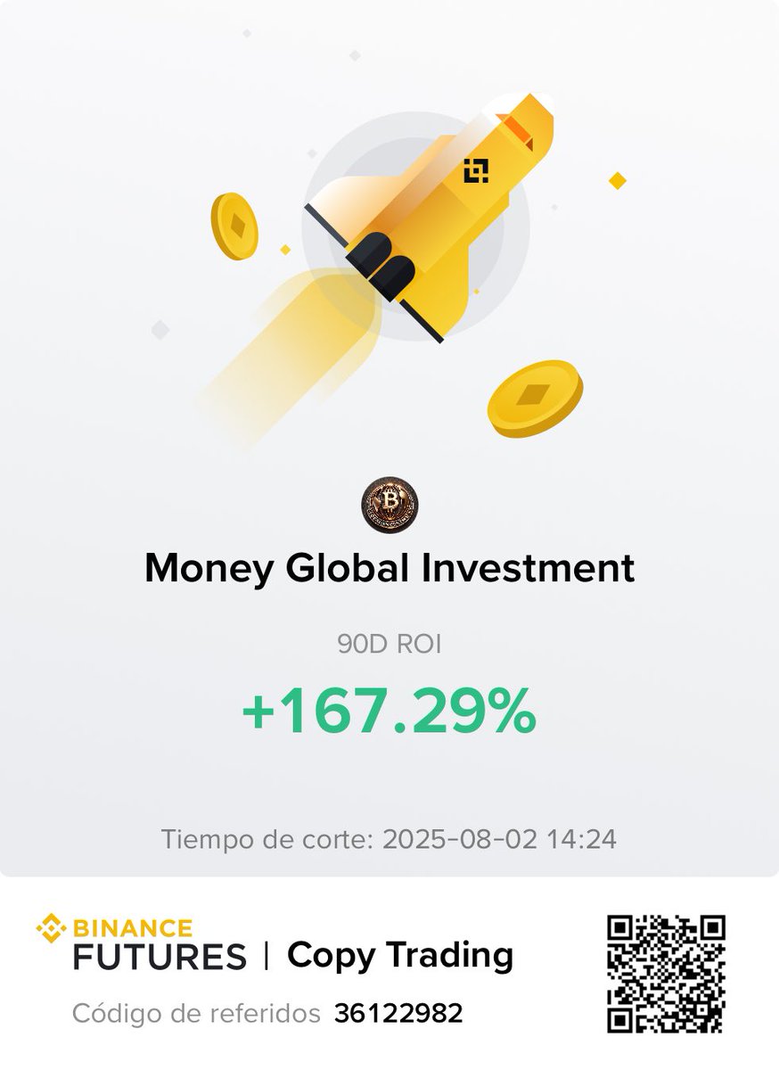 cppatino's tweet image. Sígueme en copy trade 😎💰📢
Follow me in copy trade 😎💰📢
If you still don’t know how to follow me, send me a DM, I’ll teach you for FREE 🫵💯
Follow my YouTube account 👉 youtu.be/bASVFPspxRk #money #copytrade #ethereum #bitcoin