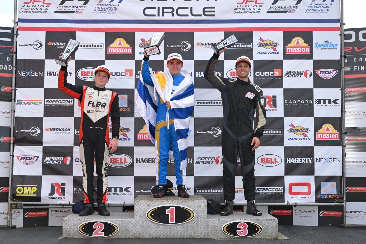 Your Provisional Top 3 from Race 1 at <a href="/NJMP/">New Jersey Motorsports Park</a>. 

1️⃣ Gastón Irazú | Champagne Racing
2️⃣ Roman Felber | Champagne Racing
3️⃣ Drew Szuch  | Berg Racing