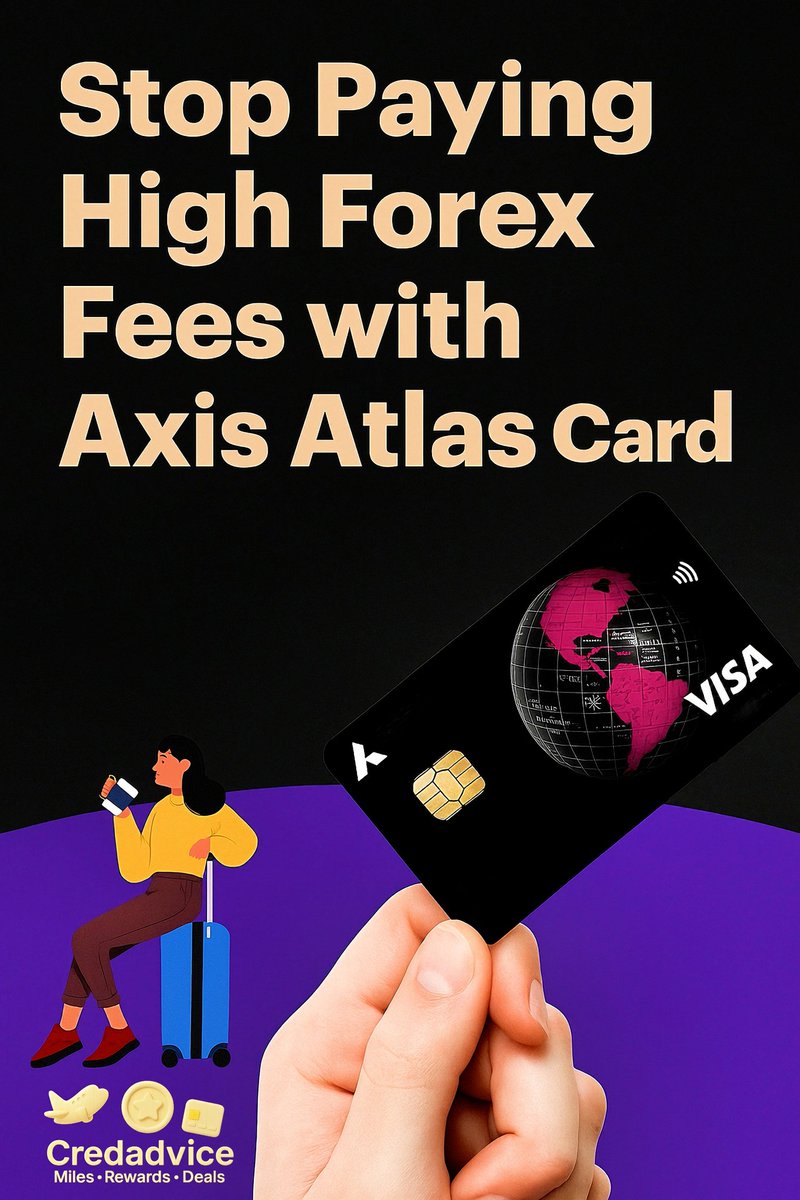 PointSavia's tweet image. 🧵💸 STOP Paying Hidden Forex Charges Abroad!

Here’s how the AXIS ATLAS CREDIT CARD can still help you earn travel rewards smartly in 2025 (even with 3.5% markup)!
#CCGeeks #TravelHacks #ForexTips

1️⃣ 3.5% Forex Markup ≠ All Bad

Yes, Axis Atlas charges 3.5% + GST (~4.13%) on…