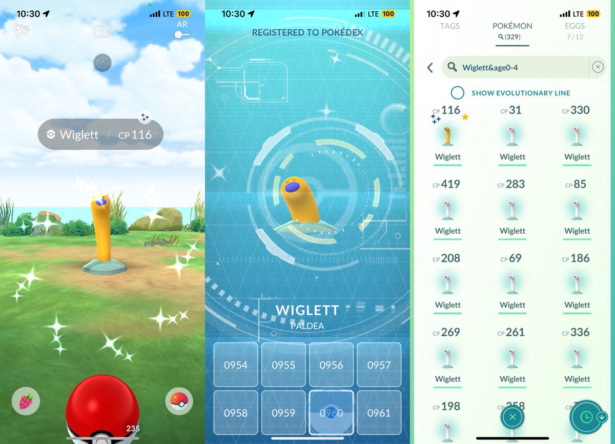 After days of hunting all the wiggles.. finally success! ✨🥹 #Shiny #Wiglett #PokemonGO