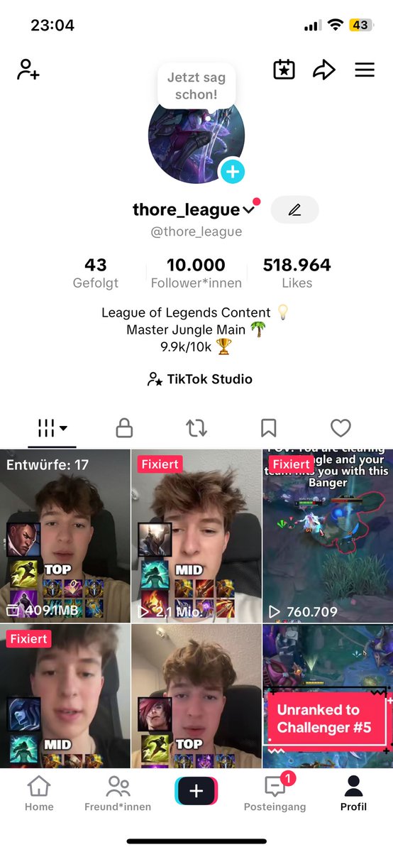 10k TikTok Follower geknackt 😇