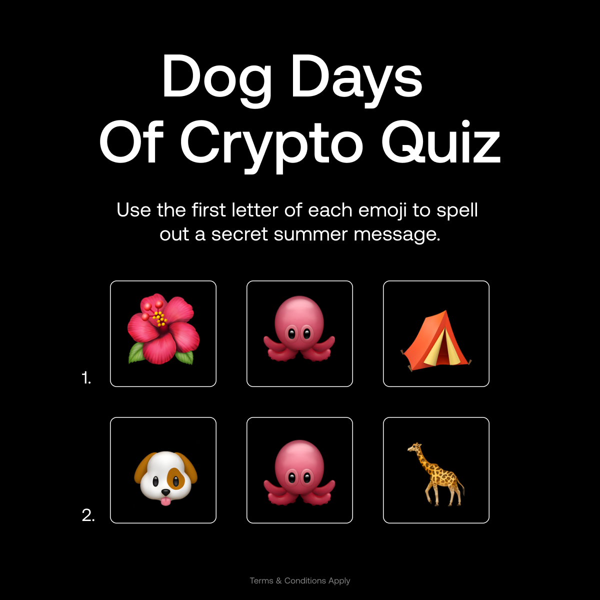 Who’s a good degen? You are. 🐶☀️

Fetch $500 USDT in this week’s #OKXWeekendQuiz!

To enter:
⚫️ Follow @OKX
⚫️ RT + comment your answer below 🐾

Go get it 👇